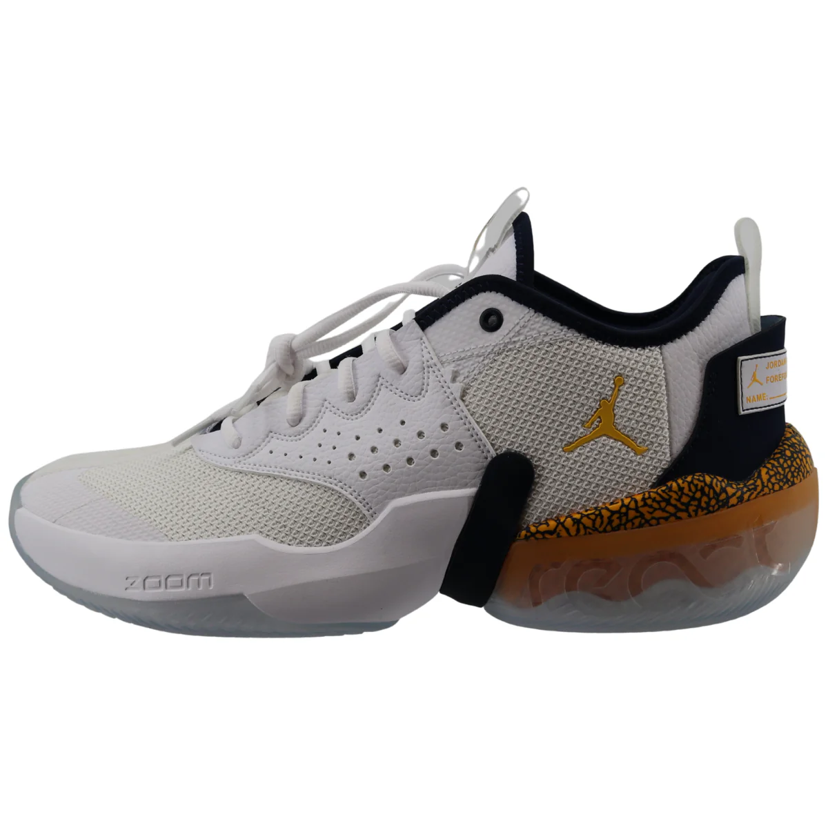Nike Air Jordan React Elevation Low Michigan Wolverines White - Image 2