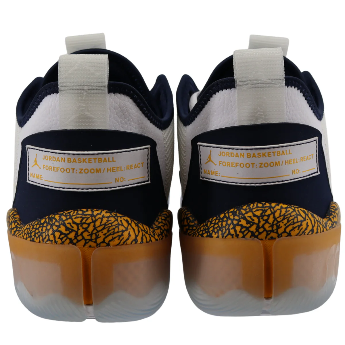 Nike Air Jordan React Elevation Low Michigan Wolverines White - Image 3