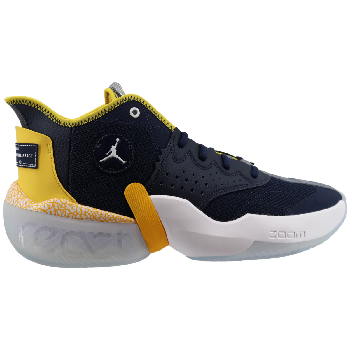 Nike Air Jordan React Elevation Michigan Wolverines Home Navy - Image 4