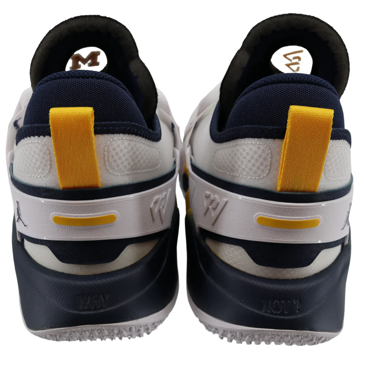 Nike Air Jordan Why Not Zero 5 Michigan Wolverines Blue Yellow White - Image 2