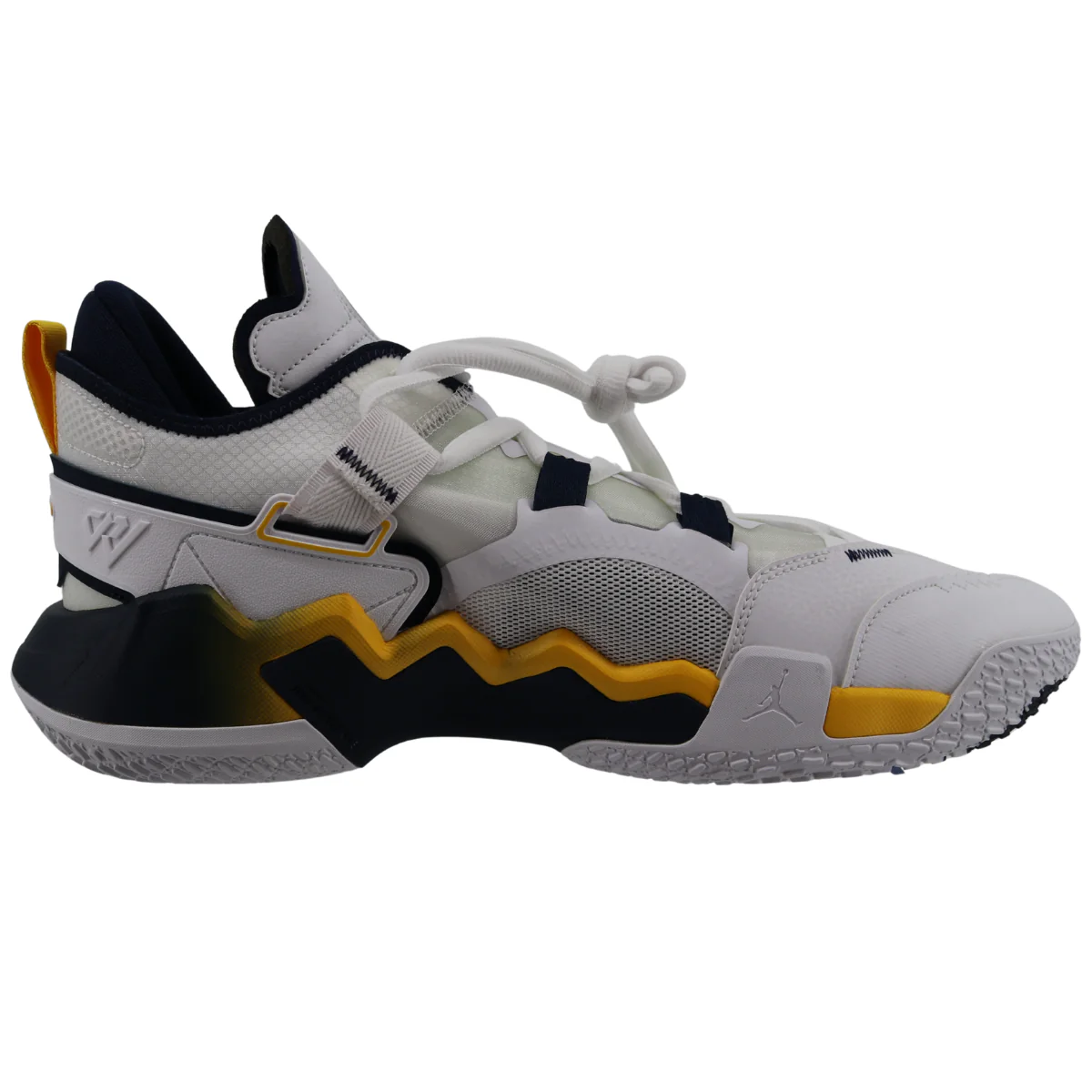 Nike Air Jordan Why Not Zero 5 Michigan Wolverines Blue Yellow White - Image 4