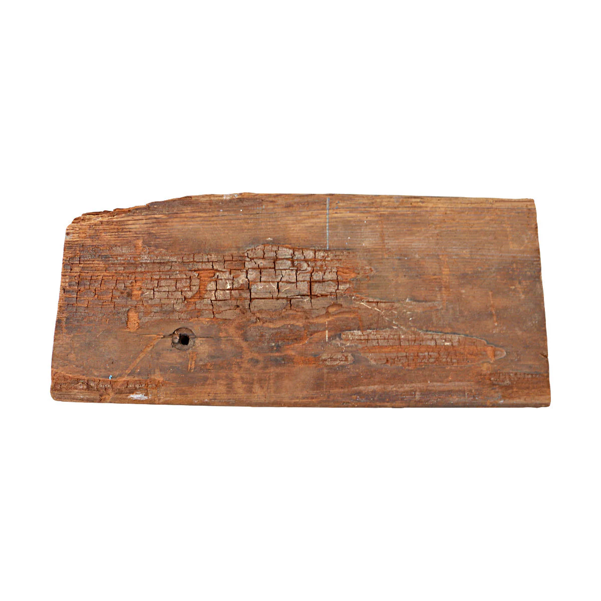 Original 1927 Michigan Stadium Wooden Bleacher Seat Piece 7x16 - Image 2