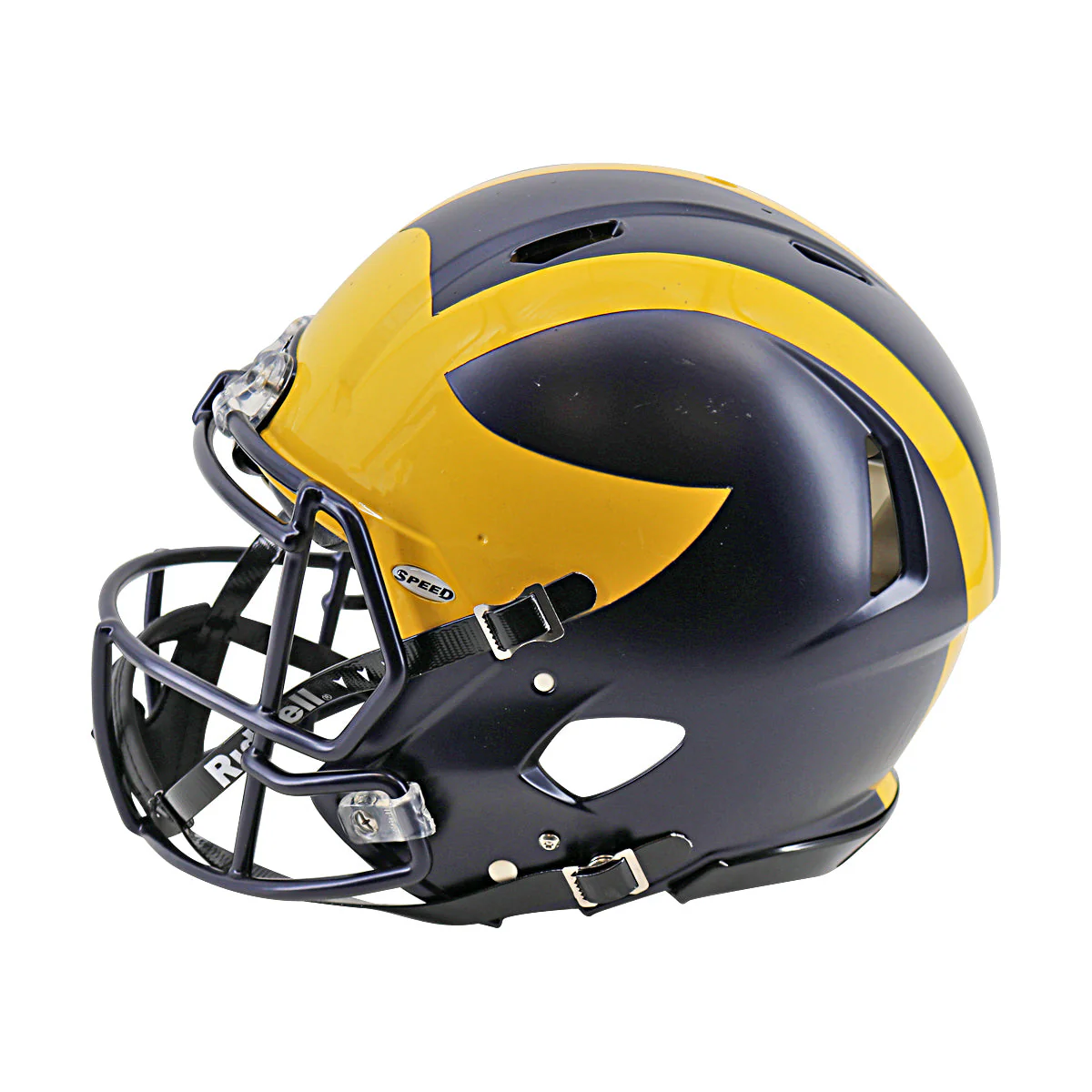 Tom Brady Signed Michigan Riddell Speed FS Authentic Helmet (Fanatics) - Image 4