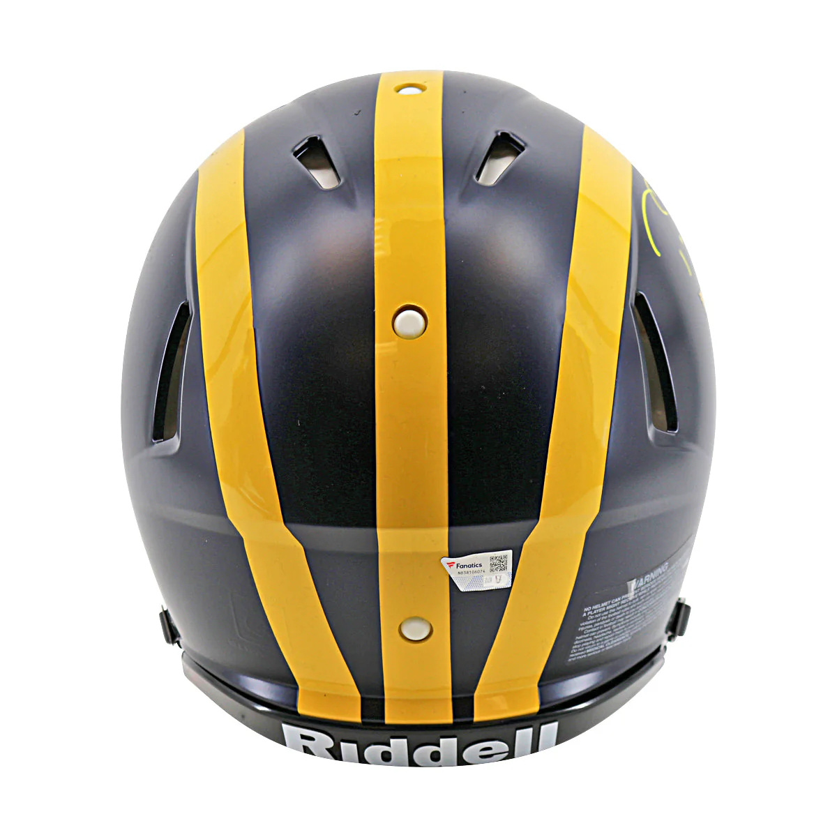 Tom Brady Signed Michigan Riddell Speed FS Authentic Helmet (Fanatics) - Image 6