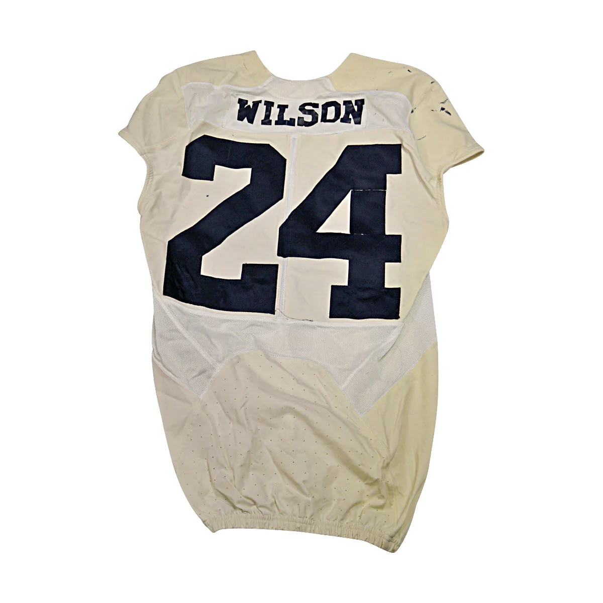 Wilson Michigan Wolverines #24 2016 Practice Used White Jordan Brand Jersey