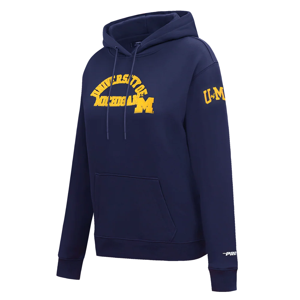 Women's Michigan Wolverines Pro Standard University of Michigan Navy Hoodie - Image 3