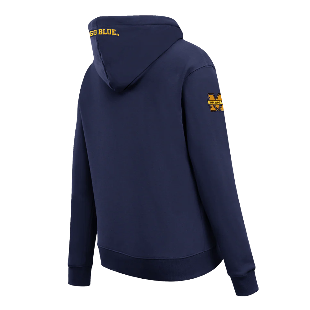 Women's Michigan Wolverines Pro Standard University of Michigan Navy Hoodie - Image 4