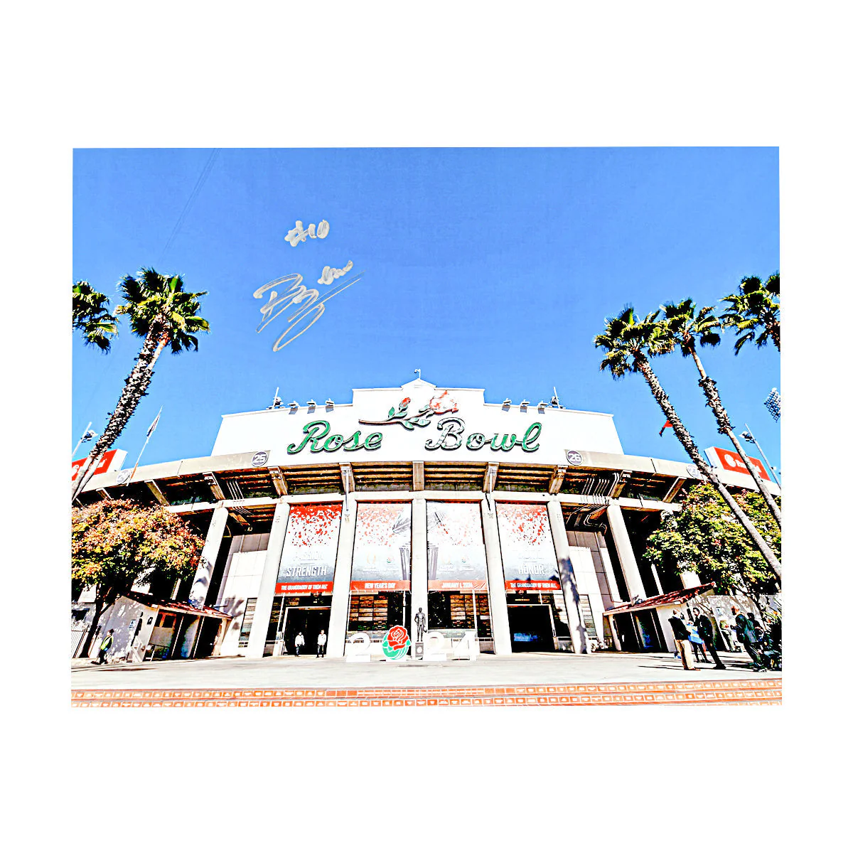 Zeke Berry Michigan Wolverines Autographed Signed Rose Bowl 8x10 Photo (CX Champions Circle LOA)